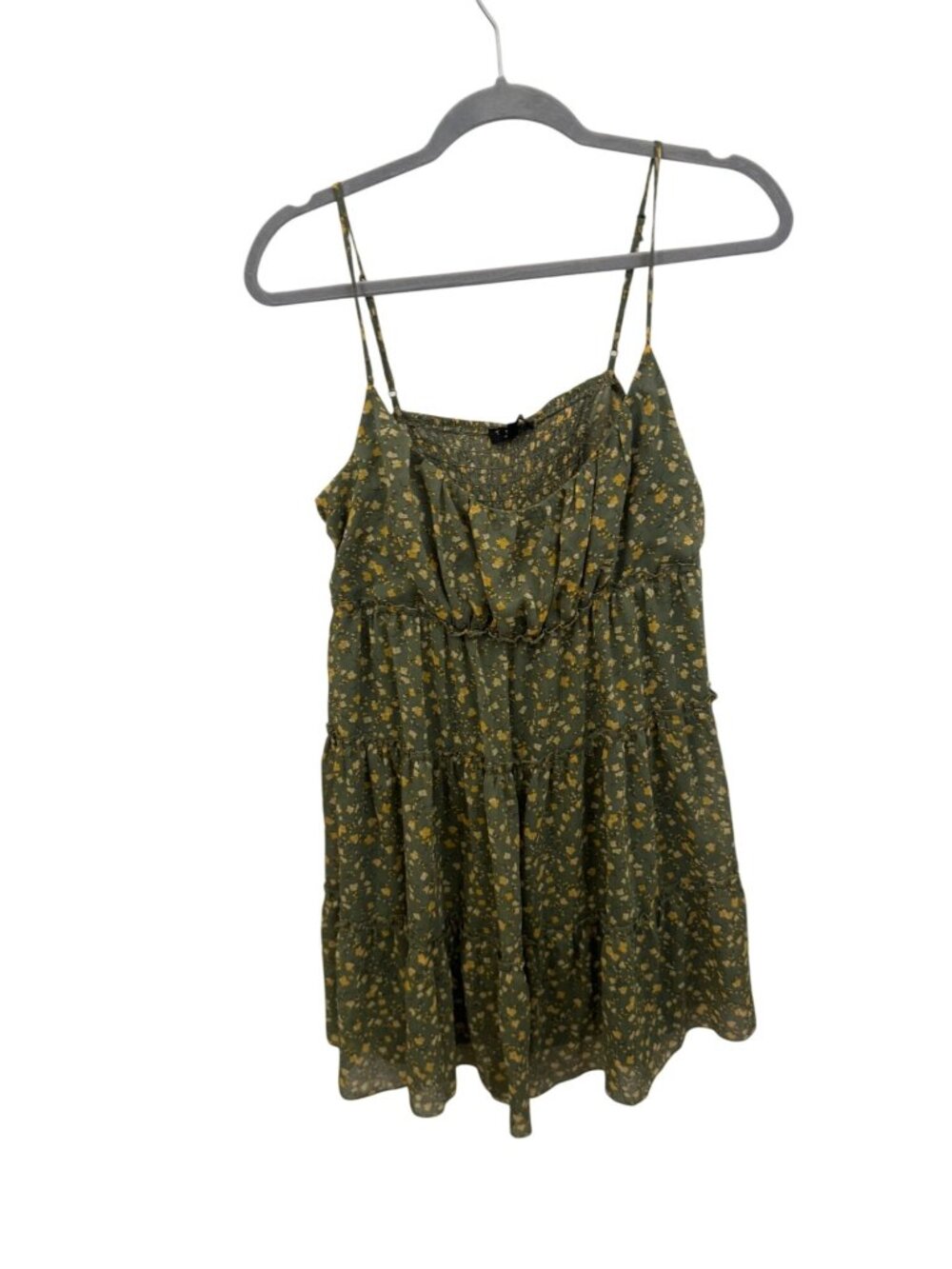 Boutique green with yellow flowers sundress size xl